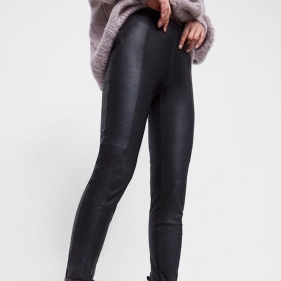 Zara Pants - Zara Faux Leather Leggings